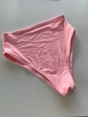 High-Waist Pink Bikini Bottoms